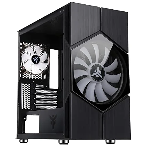 Boîtier PC Mini Tour Micro ATX - ITek - Vortex RGB - Panneau vitré - Blanc - Taille unique - vue 3