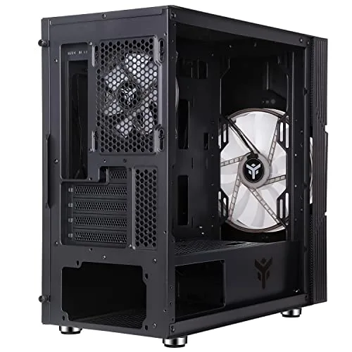Boîtier PC Mini Tour Micro ATX - ITek - Vortex RGB - Panneau vitré - Blanc - Taille unique - vue 5
