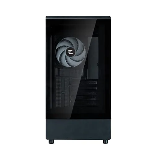 Boîtier PC Mini Tour sans alim - ZALMAN P10 (Noir) - Micro ATX/Mini-ITX - 1x120mm A-RGB - USB-C/3.0/HD Audio - Verre - vue 4