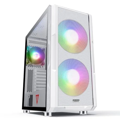 MODECOM Volcano Amirani ARGB Blanc Midi Tower 3x Ventilateurs ARGB