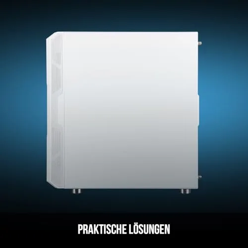 Boîtier PC - MODECOM - AMIRANI - Midi Tower - Blanc - Refroidissement ARGB - 3 Baies Internes - vue 4