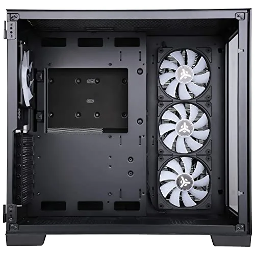 Boîtier PC Moyen Tour ATX avec panneau vitré ITek Dark Cave RGB - noir - TU - vue 4