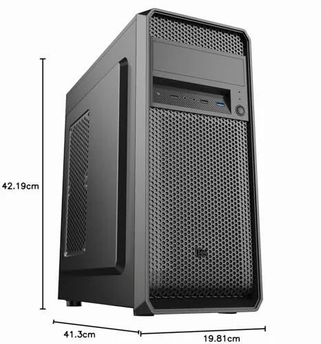 Boîtier PC Moyen Tour ATX - ITek - Prime Dark - Alimentation 500W - Panneau vitré - Noir - vue 6