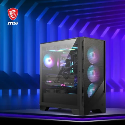 Boîtier PC - MSI - MAG Forge 321R - Moyen Tour - Ventilateurs ARGB - Compatible GPU RTX 40 - vue 7
