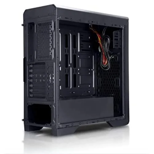 Boîtier PC NOX Hummer ZX Tour midi ATX noir sans alimentation - 5 baies internes - 2 ports USB 2.0 - vue 3