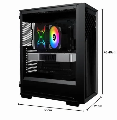 Boitier PC sans alimentation - XIGMATEK Lux G (noir) - Moyen tour - Format ATX - vue 5