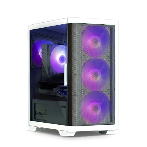 Boitier PC sans alimentation - ZALMAN M4 ARGB (Blanc) - Moyen tour - Format M-ATX - vue 2