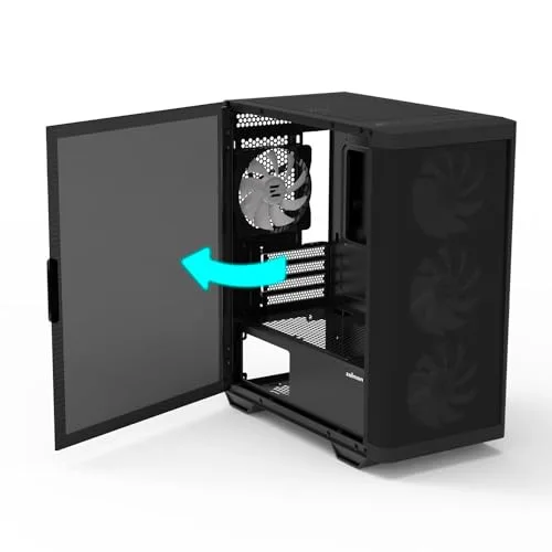 Boitier PC sans alimentation - ZALMAN M4 ARGB (Noir) - Moyen tour - Format M-ATX - vue 4