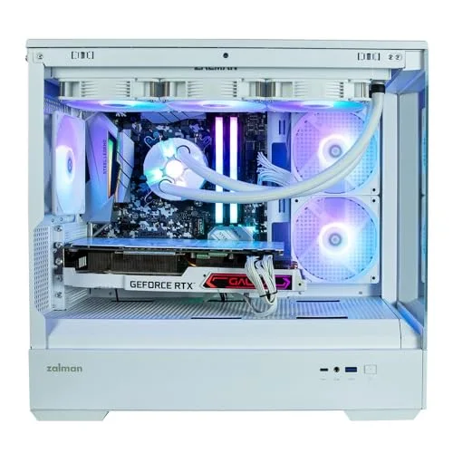 Boitier PC sans alimentation - ZALMAN P30 (Blanc) - Mini tour - Micro-ATX - 3x120mm LED A-RGB - vue 3