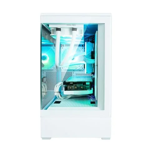 Boitier PC sans alimentation - ZALMAN P30 (Blanc) - Mini tour - Micro-ATX - 3x120mm LED A-RGB - vue 4