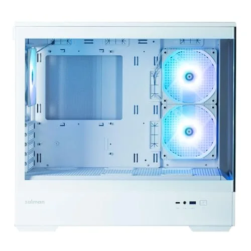 Boitier PC sans alimentation - ZALMAN P30 (Blanc) - Mini tour - Micro-ATX - 3x120mm LED A-RGB - vue 8