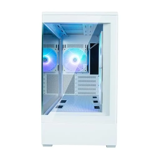 Boitier PC sans alimentation - ZALMAN P30 (Blanc) - Mini tour - Micro-ATX - 3x120mm LED A-RGB - vue 9