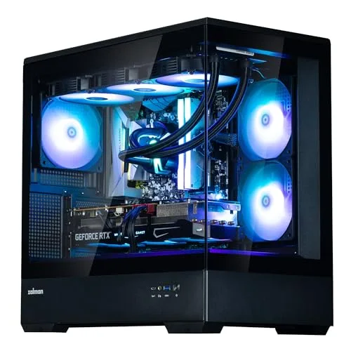 Boitier PC sans alimentation - ZALMAN P30 (Noir) - Mini tour - Micro-ATX - Ventilateurs ARGB - vue 2