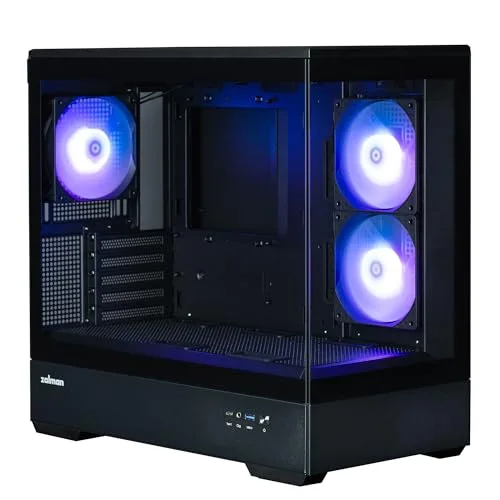 Boitier PC sans alimentation - ZALMAN P30 (Noir) - Mini tour - Micro-ATX - Ventilateurs ARGB - vue 8