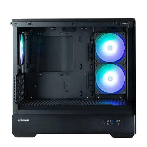 Boitier PC sans alimentation - ZALMAN P30 (Noir) - Mini tour - Micro-ATX - Ventilateurs ARGB - vue 9