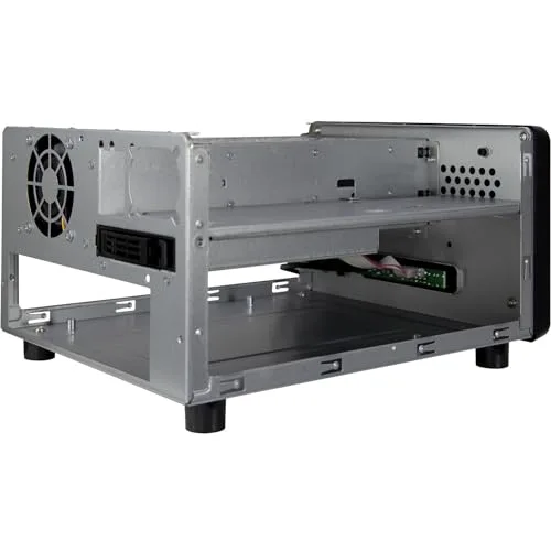 Boîtier PC SFF - Inter-Tech - SC-2100 - Noir - Mini-ITX - 2 baies internes - 1 ventilateur 60 mm - vue 3