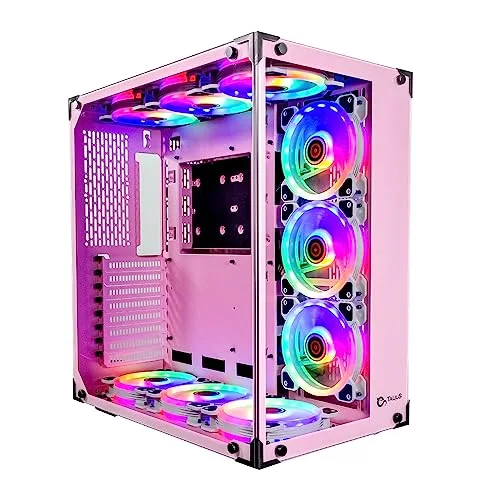 Boîtier PC - Talius - Cronos RGB - ATX - 3 ventilateurs - Rose - vue 2