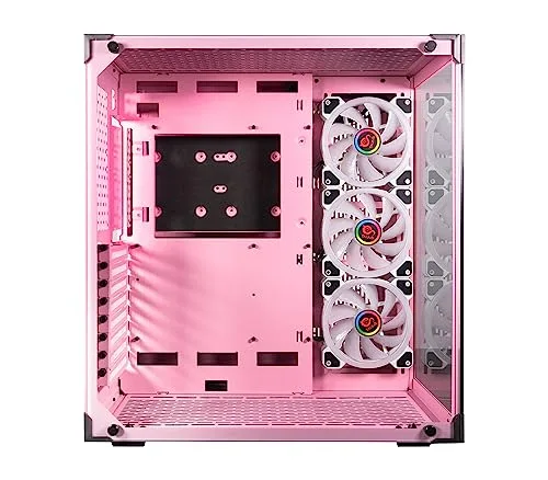 Boîtier PC - Talius - Cronos RGB - ATX - 3 ventilateurs - Rose - vue 4
