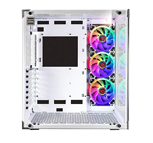 Boîtier PC - Talius - Cronos RGB ATX - Blanc - Éclairage RGB - Compatible ATX/Micro-ATX/Mini-ITX - vue 2