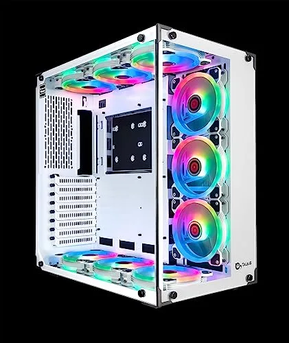 Boîtier PC - Talius - Cronos RGB ATX - Blanc - Éclairage RGB - Compatible ATX/Micro-ATX/Mini-ITX - vue 6