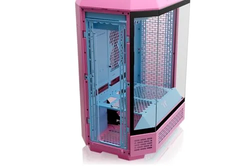 Boîtier PC - Thermaltake - The Tower 600 - Bubble Pink - 550x420x286.4 mm - Placement horizontal - vue 8