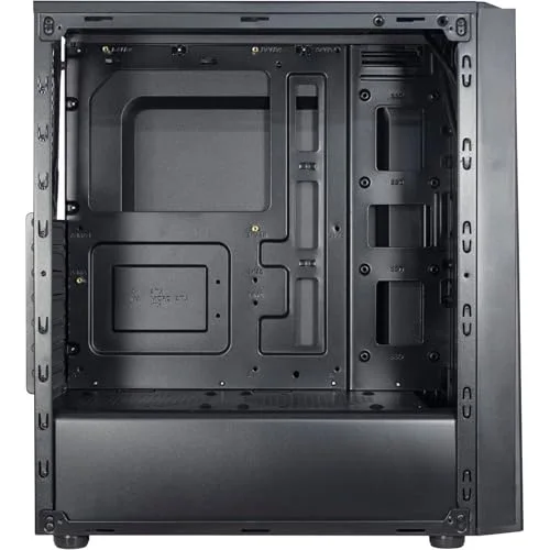 Boîtier PC Tour - INTER-TECH - T-11 Televen - Noir - 2 Baies internes - 3 Ventilateurs - vue 5
