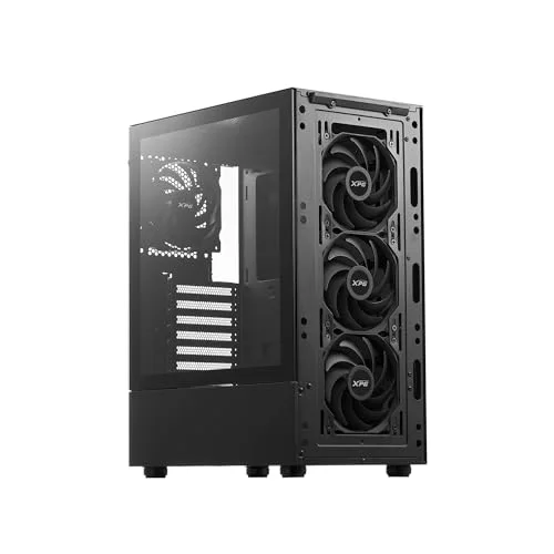 Boîtier PC XPG VALOR MESH Midi Tower noir - 4 ventilateurs panneau mesh magnétique - vue 7