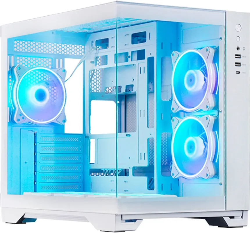 Chieftec GM-30W-TG-OP ATX mATX mITX White - vue 2