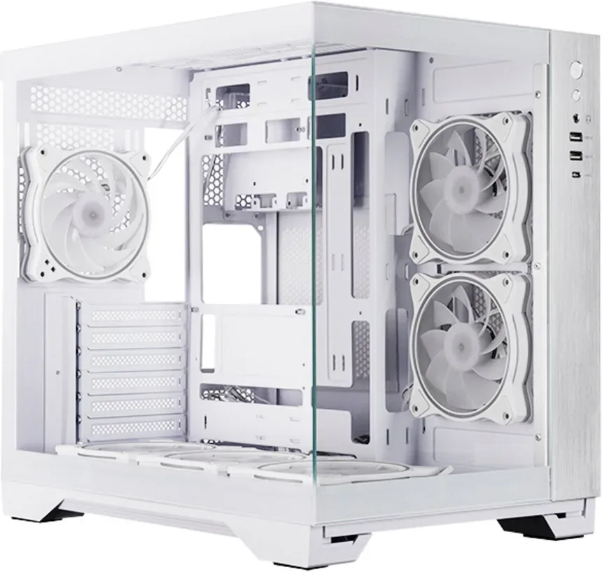 Chieftec GM-30W-TG-OP ATX mATX mITX White - vue 4