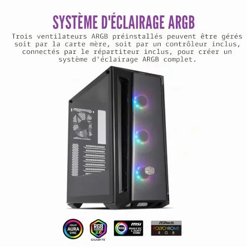 Cooler Master MasterBox MB520 ARGB ATX - vue 5