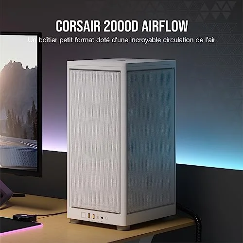 Corsair 2000D Airflow ITX White - vue 2