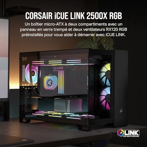 Corsair 2500X RGB mATX RGB - vue 2