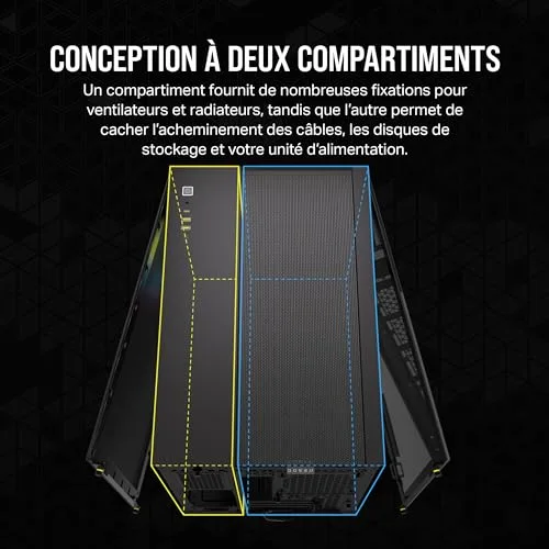 Corsair 2500X RGB mATX RGB - vue 3