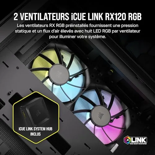 Corsair 2500X RGB mATX RGB - vue 4