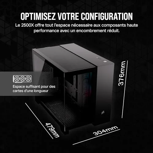 Corsair 2500X RGB mATX RGB - vue 7