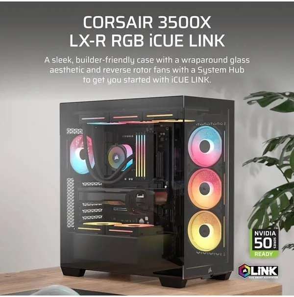 Corsair 3500X LX-R ATX RGB - vue 2