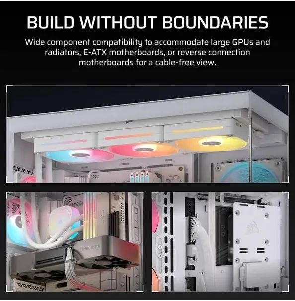Corsair 3500X LX-R ATX RGB White - vue 4
