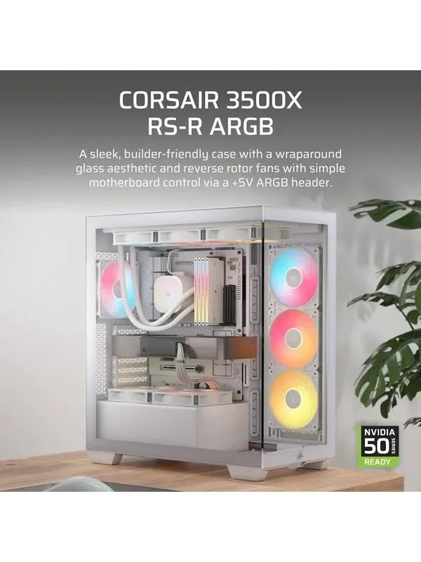 Corsair 3500X RS-R ATX RGB White - vue 2