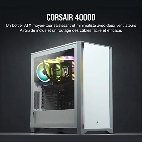 Corsair 4000D ATX White - vue 2