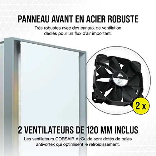 Corsair 4000D ATX White - vue 3