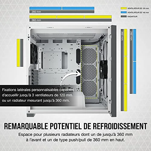 Corsair 5000D Airflow ATX White - vue 7