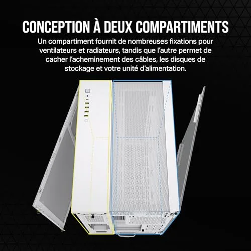 Corsair 6500D AIRFLOW ATX White - vue 5