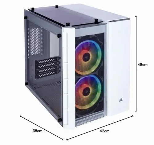 Corsair Crystal 280X RGB mATX White - vue 9