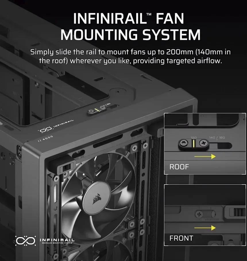 Corsair FRAME 4000D RS ATX - vue 5