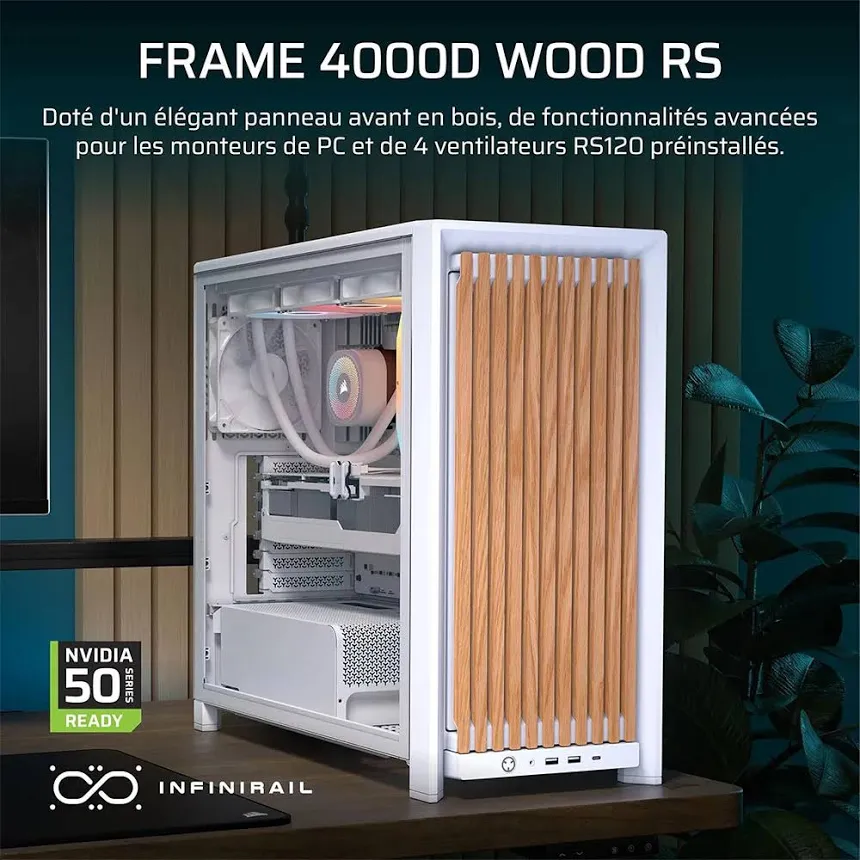 Corsair Frame 4000D Wood RS mATX - vue 3