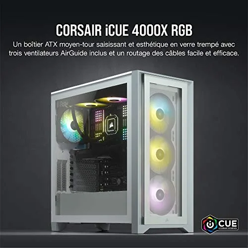 Corsair iCUE 4000X ATX RGB - vue 2