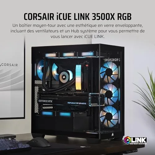 Corsair iCUE LINK 3500X mATX RGB - vue 2
