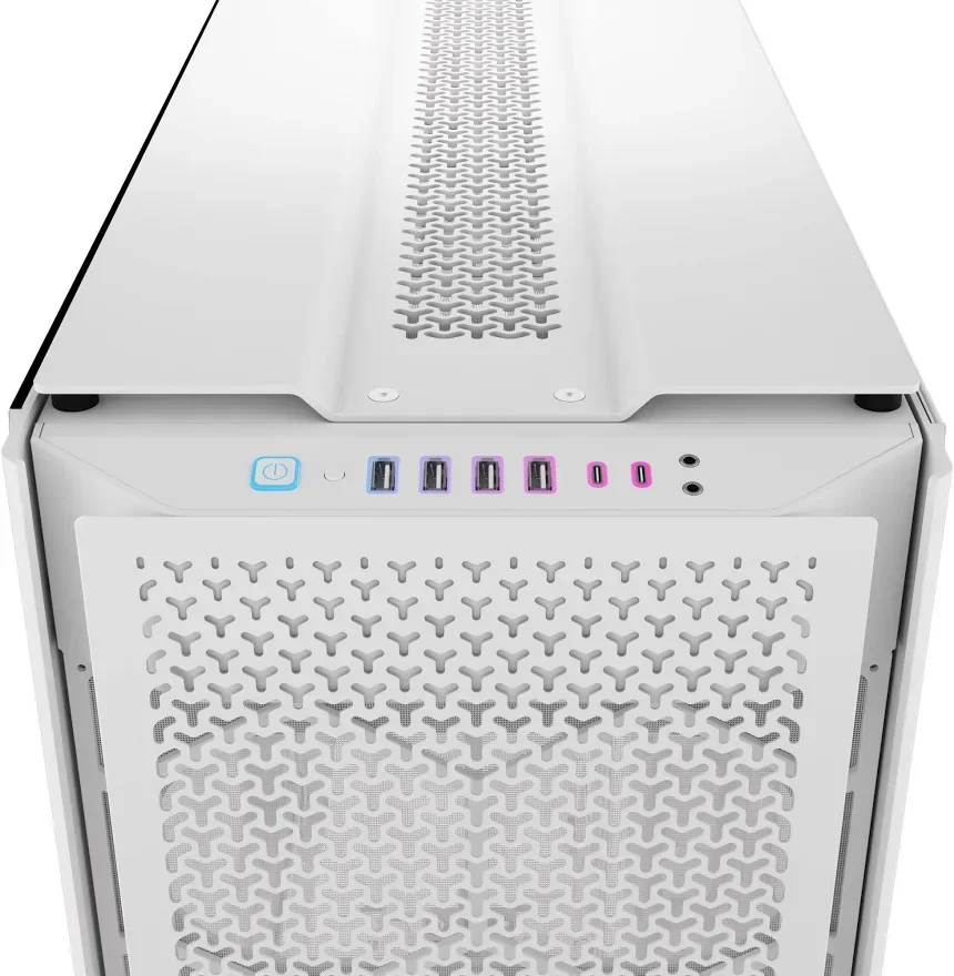 Corsair iCUE LINK 9000D RGB ATX White - vue 4