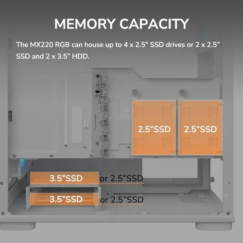 Cougar MX220 White RGB ATX - vue 9