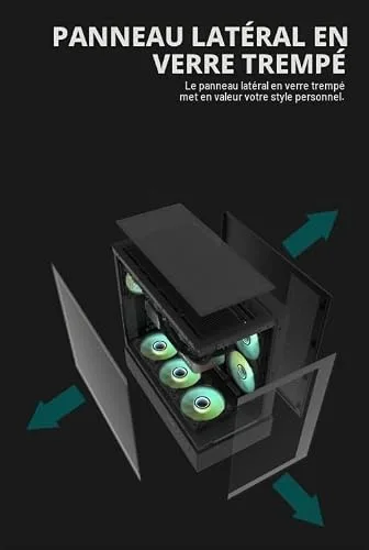 Darkflash DPX90 ATX RGB - vue 2